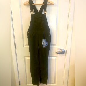 Dark Green Corduroy Overalls